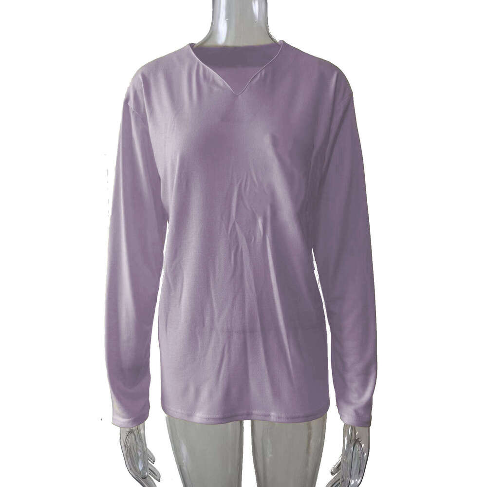 New Plus Size Sports T-Shirt For Men, Elastic Long Sleeved Autumn V-Neck Trendy Clothing, Fashionable And Casual Temperament B1