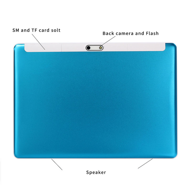 IPS Display 10.1 Inch Tablet PC Ram 128G ROM Octa-Core 4G LTE Android 10 Dual Sim Card 5000Mah Battery Multi-Functional Camera Gps+Fm+Wifi+Bluetooth