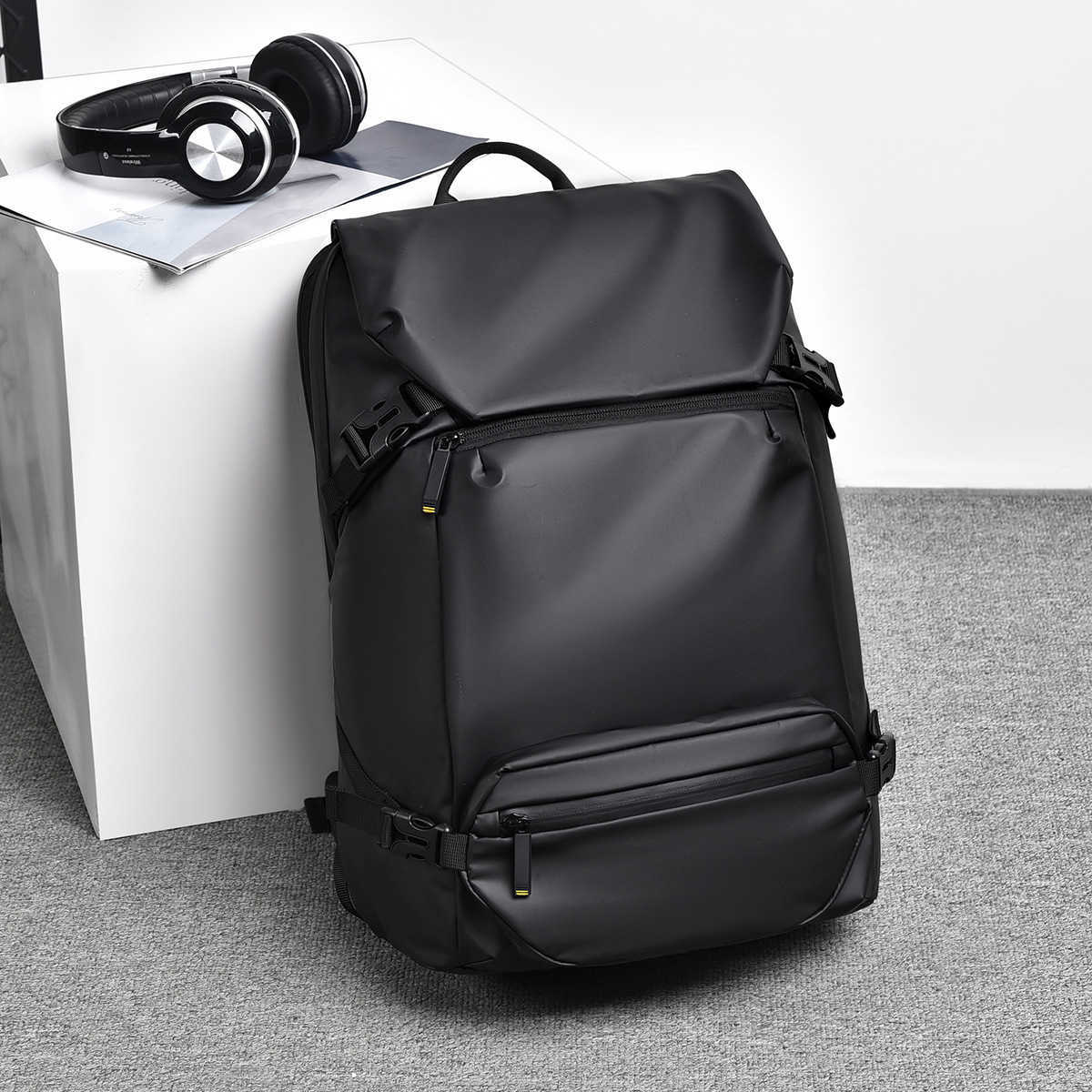 New Trendy Men's Bag, High School Student Backpack, Large Capacity Travel Backpack 241129