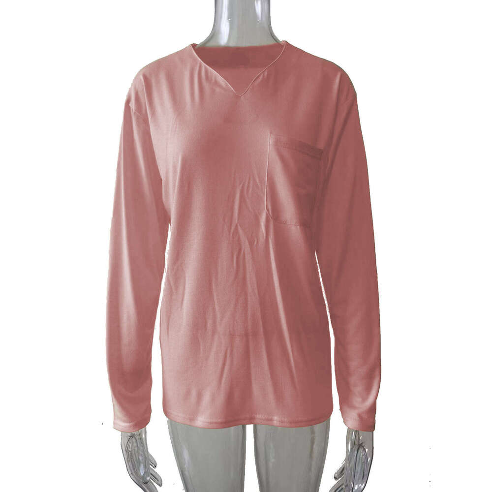 New Plus Size Sports T-Shirt For Men, Elastic Long Sleeved Autumn V-Neck Trendy Clothing, Fashionable And Casual Temperament B1