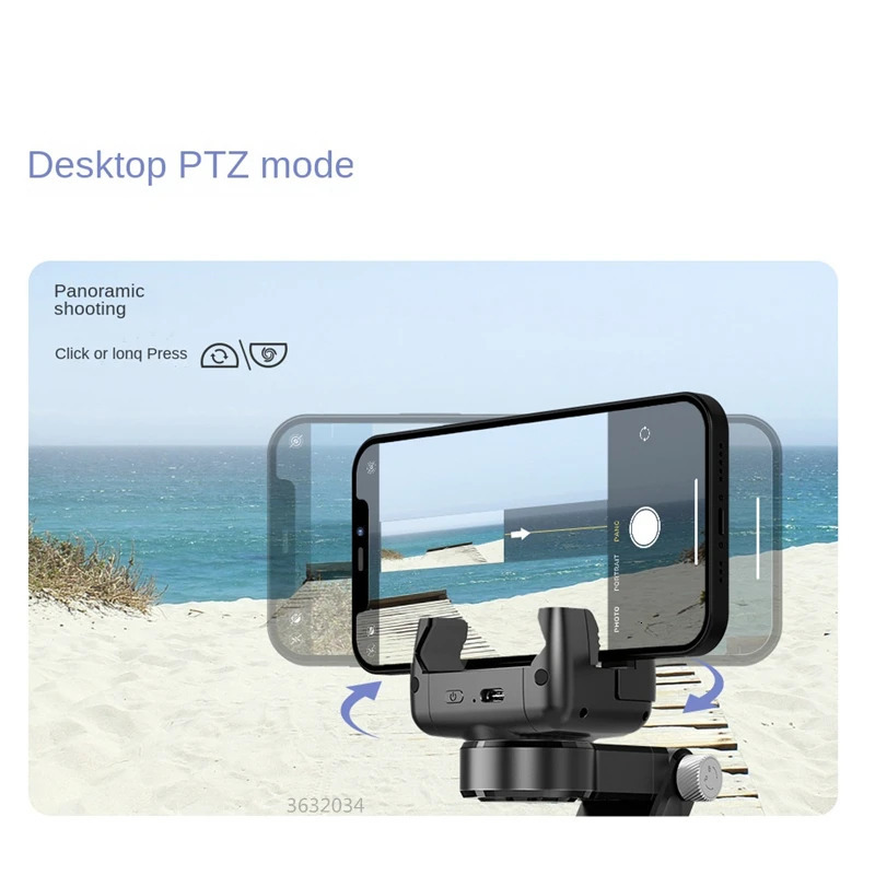 FANGTUOSI 2024 Gimbal Stabilizer Desktop Following Shooting Mode Selfie Stick Monopod With Bluetooth Shutter For Smartphone 240422