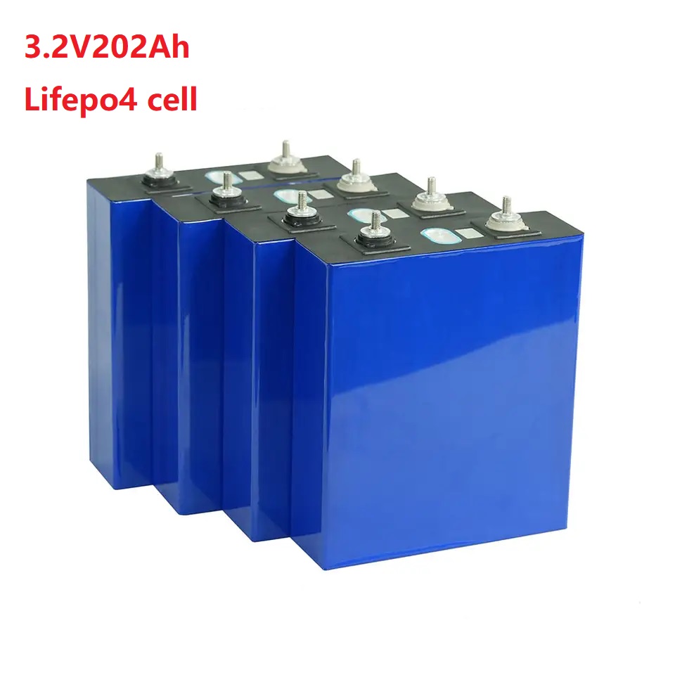 3.2V 200Ah Prismatic LiFePo4 Cell A Grade Solar LFP Battery Deep Cycle Rechargeable Lishen 202Ah Lithium Battery Cells for ESS RV