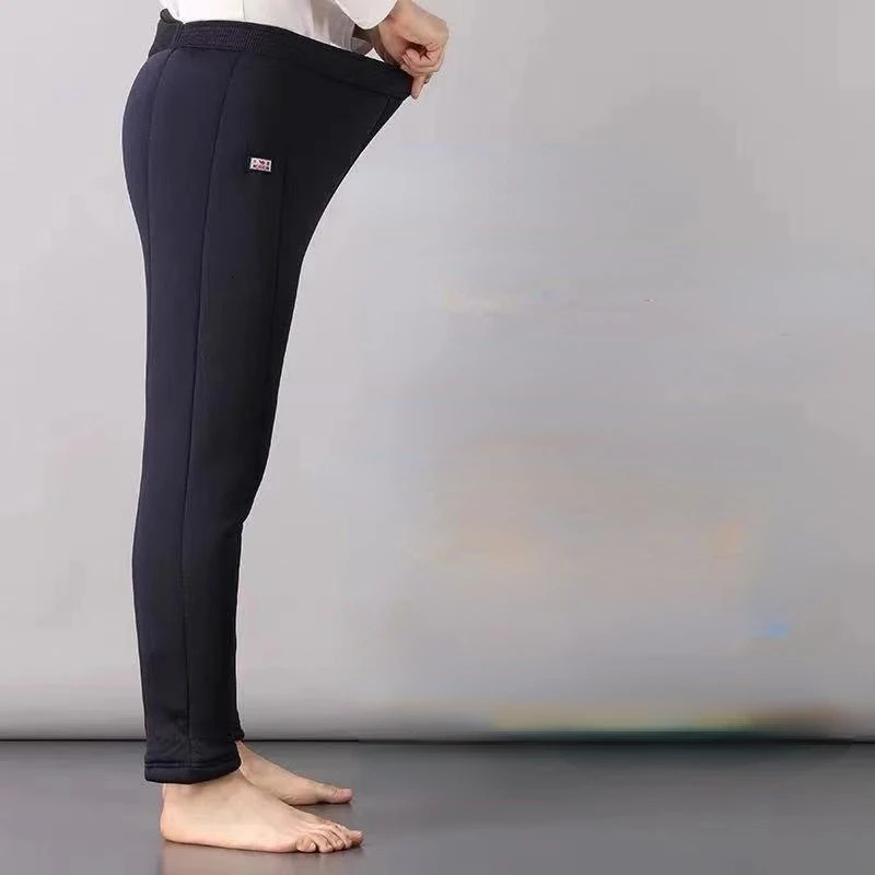 Mens underwear winter elastic waist bottom mens legs pants warm wool thick long John cotton pants 241122