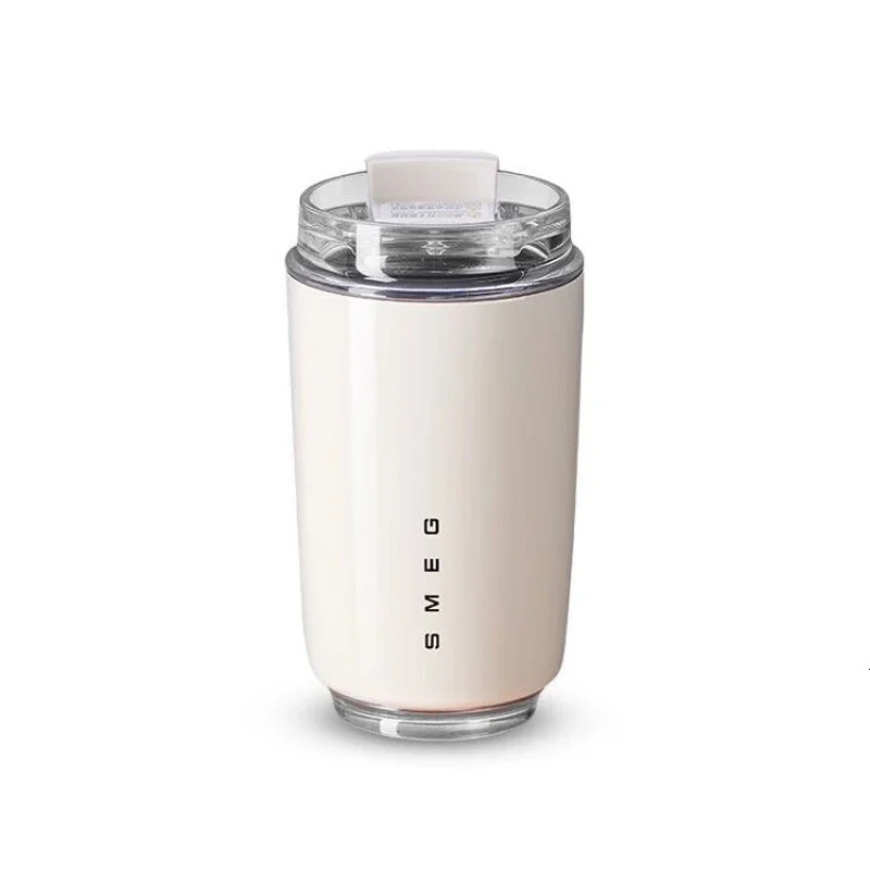 1PCS Tumbler Thermos Cup Milky White Coffee Mug Car Insulated Water Bottle Travel Stainless Steel Vacuum Flasks Drinking Kettle 241128