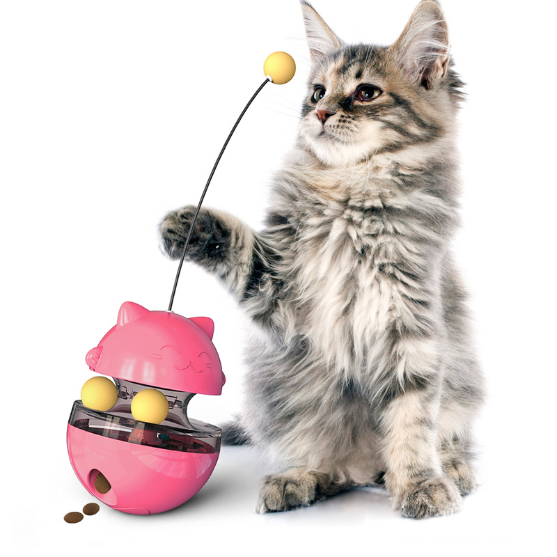 Update 2025 New Feeding Ball, Teasing Stick, Tumbler Cat Wheel Toy, Self Hi Artifact, Pet Supplies Wholesale, Free Shipping