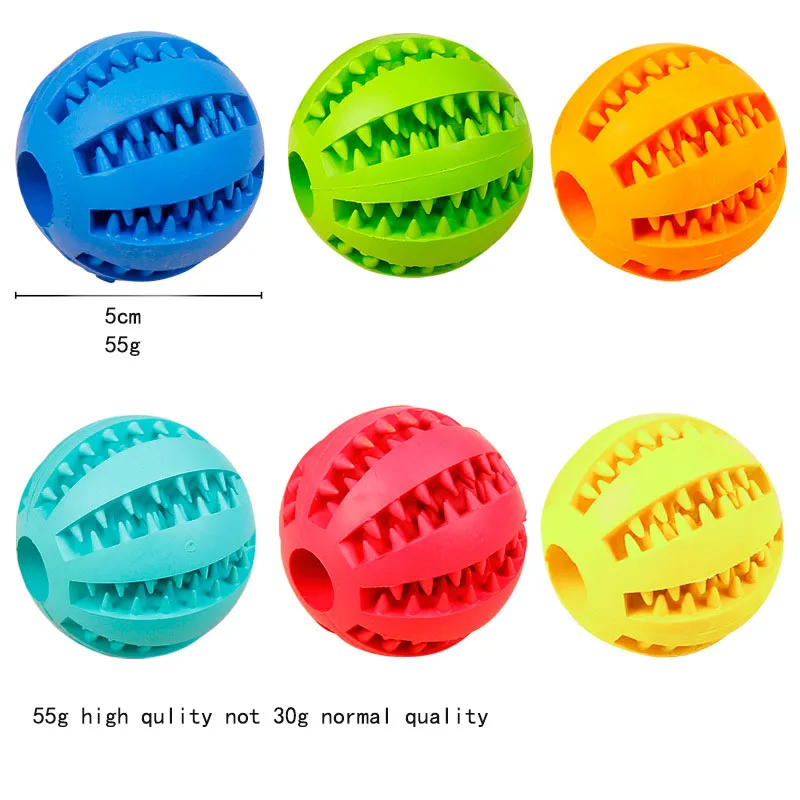 Rubber Chew Ball Dog Toys Training Toy Toothbrush Chews Food Balls Pet Product
