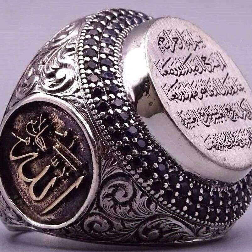 Hecheng's new fashionable hand jewelry alloy ring with diamond inlay and exaggerated design
