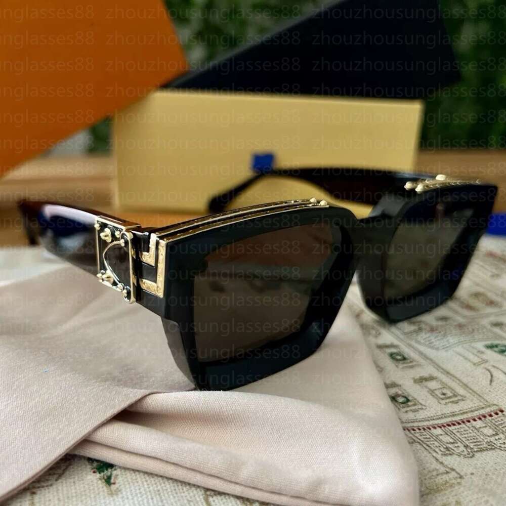 MILLIONAIRE sunglasses for men women full frame Vintage designer Evidence Sunglasses Millionaires Cyclone Shiny Hot sell Gold plated Top96006