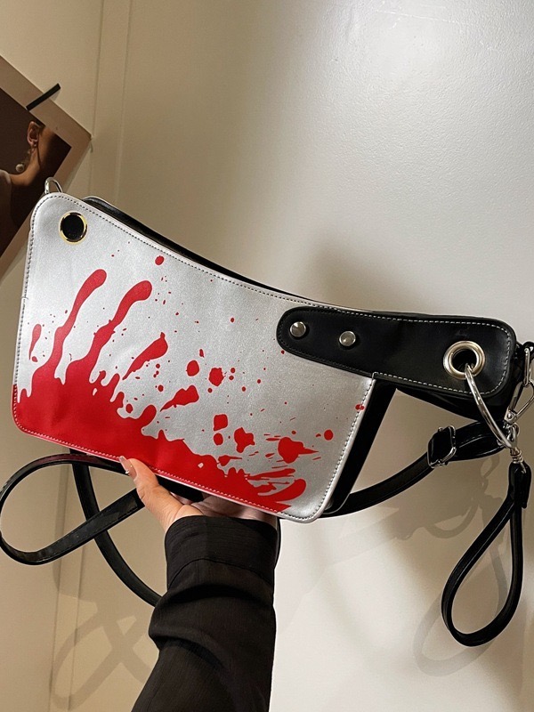 New personalized creative kitchen knife, niche design sense, shoulder bag, Halloween New funny fashion commuting crossbody bag