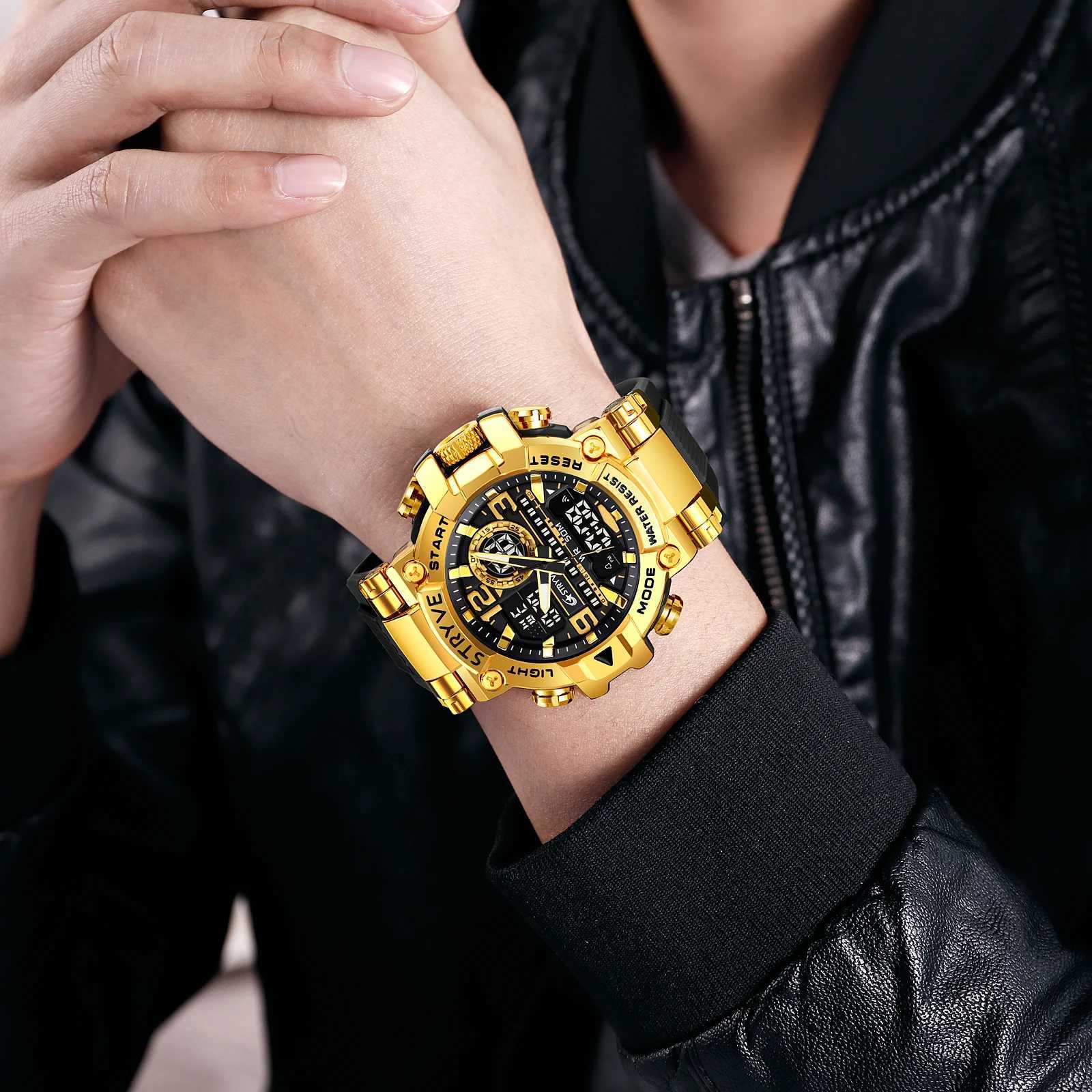 Luxury STRYVE Mens Fashion with Box Digital Ang Double Candlelight Week Waterproof Fashion Sports Student M241128