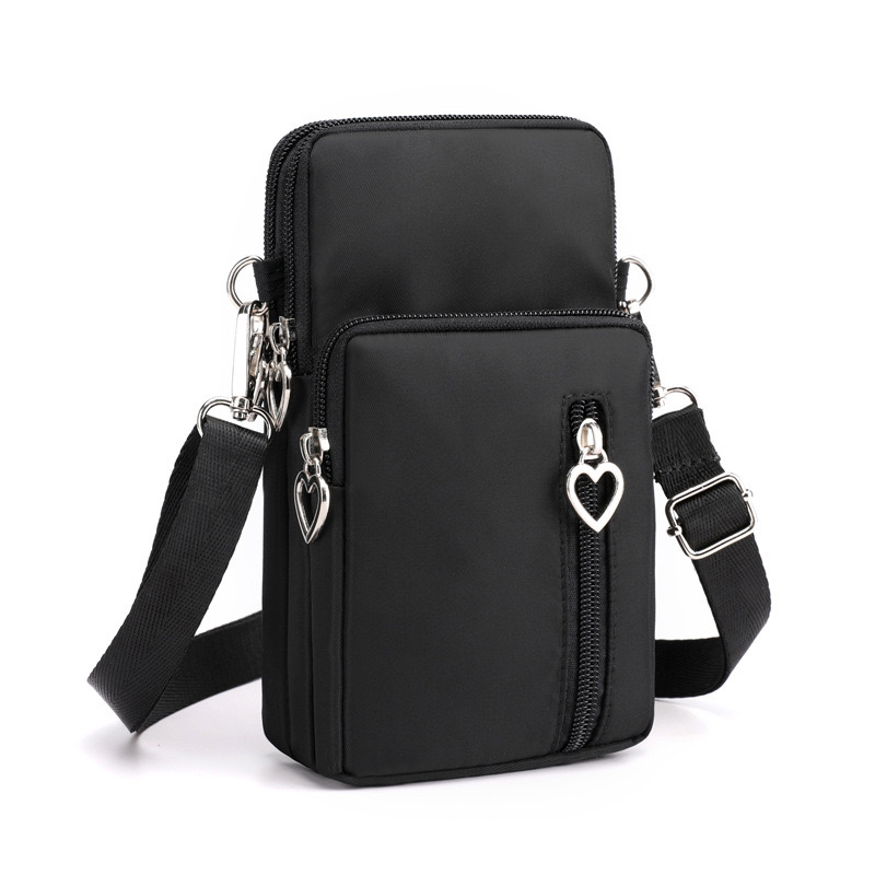 Mobile women's crossbody 2024 new Korean version versatile mini bag, mobile phone bag with hanging neck, zero New wallet, vertical