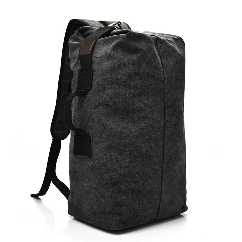Man Travel Backpack Large Capacity Mountaineering Hand Bag High Quality Canvas Bucket Shoulder Bags Men Backpacks 241126