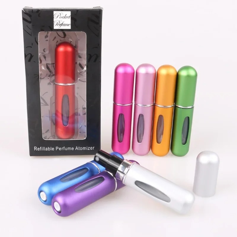 Refill Small Bottle Premium Perfume Spray Container Aluminum Bottle Empty Tool Travel Liquid Perfume Bottle
