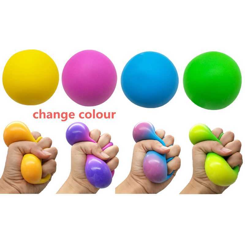 Colorful Vent Ball Safe Squeeze Fidget Toy Able Anti-stress Ball TPR Colored Vent Ball Toy Squeezing Toys Relieve StressXJ241129