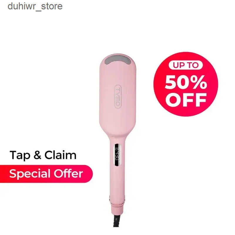 Curling Irons TYMO ROVY Wave curved iron used for easy and comfortable styling negative ion hair brush and comfortable handle J241129