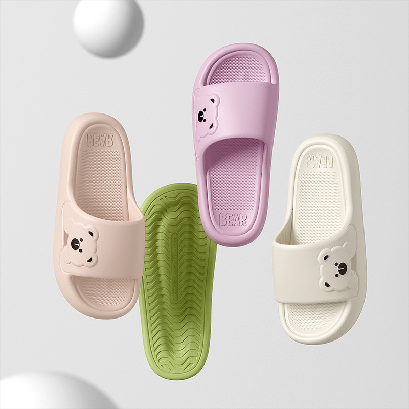 Comfortable Preferred Designer Summer New Style 3CM Thick Bottom Couple's Slippers for Men and Women, Home Bathroom, Bathing, Coolpad