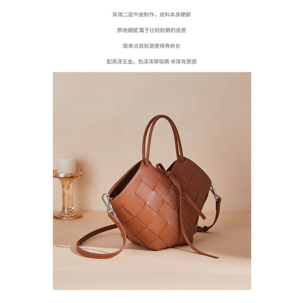 LEMON KOKO Women's Design Portable Brand New Original Woven Single Shoulder Crossbody Bag Large Capacity Women's Bag
