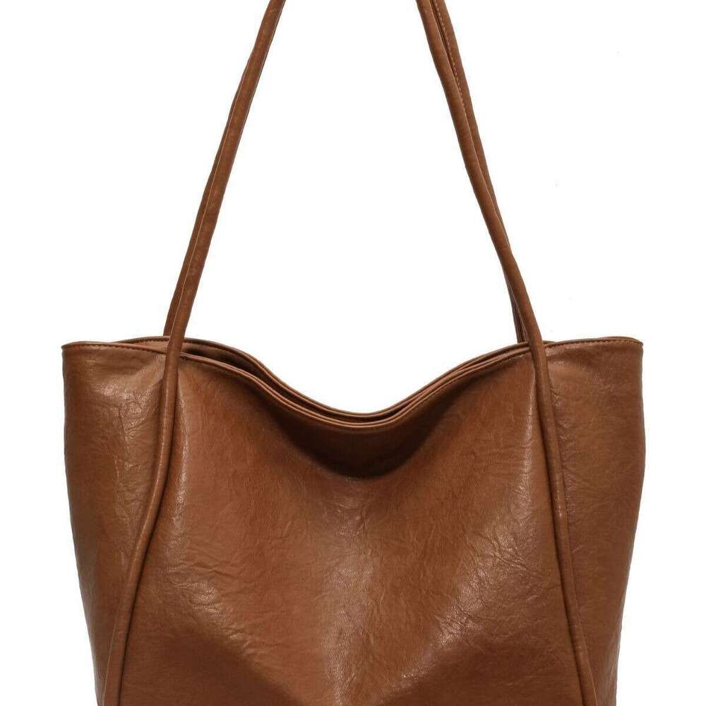 Large Capacity Bag, Women's Autumn Versatile New Style, Fashionable And Simple, One Shoulder Texture, Class Commuting Tote, Classic B2