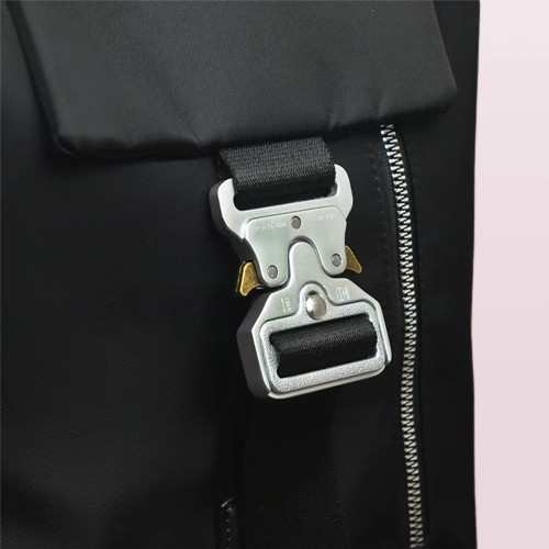 1017 ALYX 9SM TANK Nylon Men039s Shoulder Bag and Backpack Black Fashion Rucksack Bags6855618