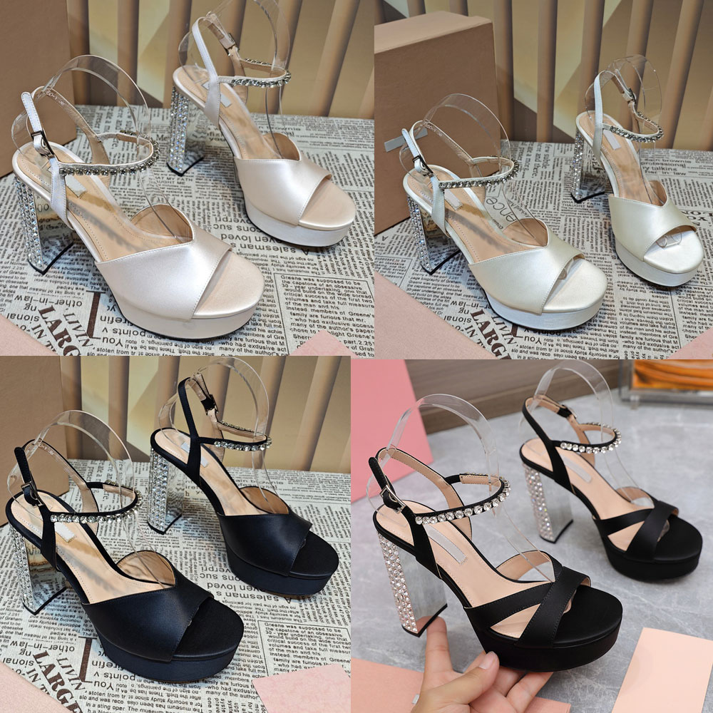 Satin High Heels Sa… - image