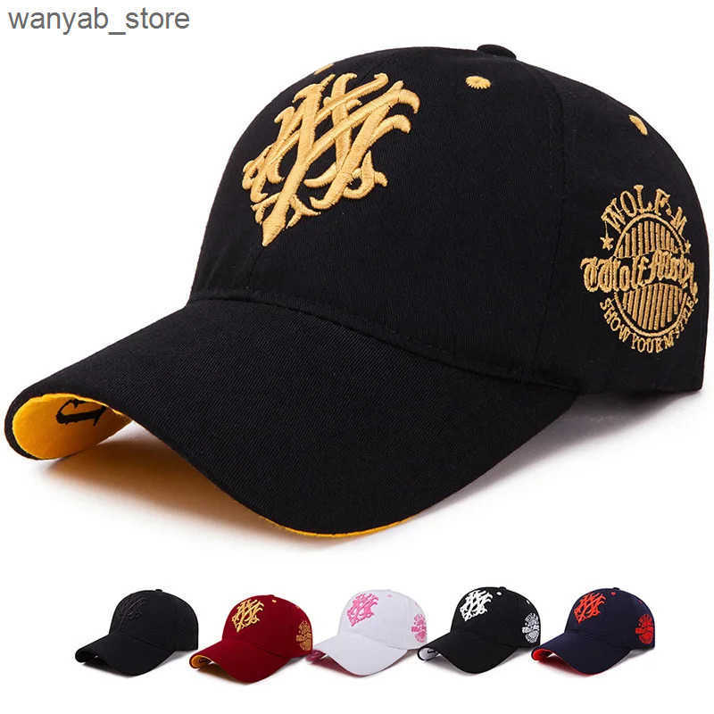 Ball Caps Totem Embroidered Baseball Hat Fashion Mens Baseball Hat Spring/Summer Snap Hip Hop Hat Adjustable Flame Sun Shadow Hat L240910