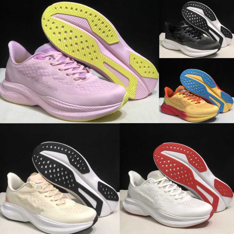 One Mach 6 Pink Running Shoes Lightweight Cushioned Breathable Sports Shoes With box