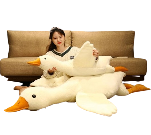 Plush Dolls Giant 50160cm y Plush Toys Sleep Pillow Cute Animal Stuffed n Goose Dolls Floor Mat Kids Girls Birthday