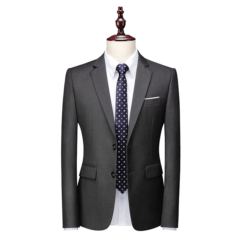 Men's K507 Wedding Attire - Elegant Single-Breasted Formal Suit