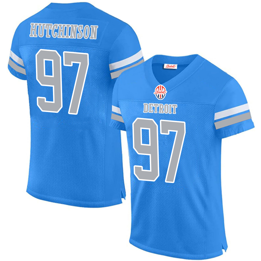 DAVIS,KADEN#88 DORSEY,KHALIL#30 GIBBS,JAHMYR#26 GOFF,JARED#16 HUTCHINSON,AIDAN#97 MONTGOMERY,DAVID#5 SORSDAL,COLBY#75 ST BROWN,AMON-RA#14 This basebal