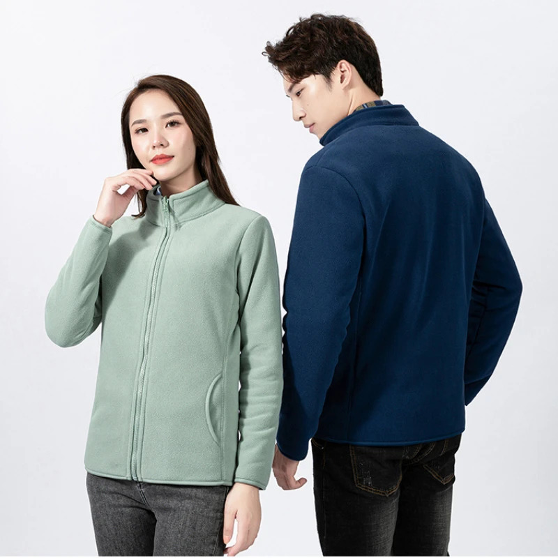 Fashion Women Jacket Plush Basic Coat Ropa Mujer Couple Jackets Outerwear Outfits Men Woman Coats Casual Streetwear Clothes 241129