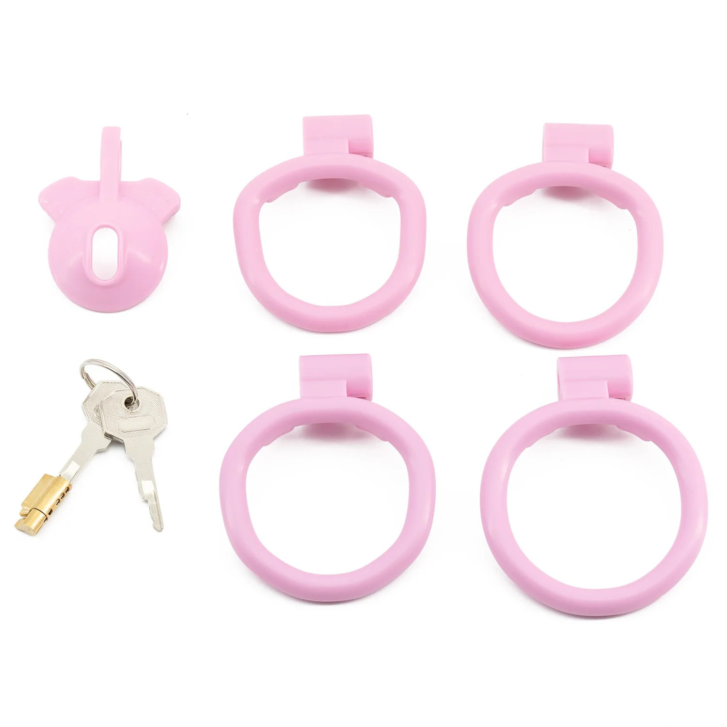 6 Colors PositiveNegative CB Chastity Cage Male Cock Lock with 4 Size Base Penis Rings Hidden Device Sexy Toy for Man Gay 240423
