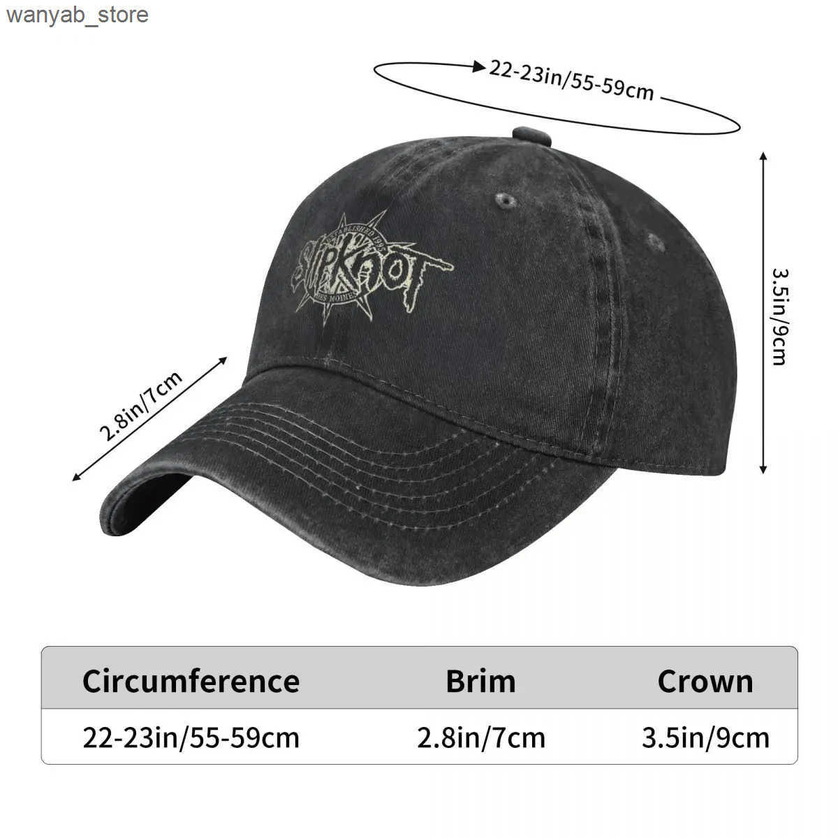 Ball Caps S-Slipkoot Metal Music Band Rock Baseball Hat Merch Mens Casual Clothing Truck Hat Adjustable L240910