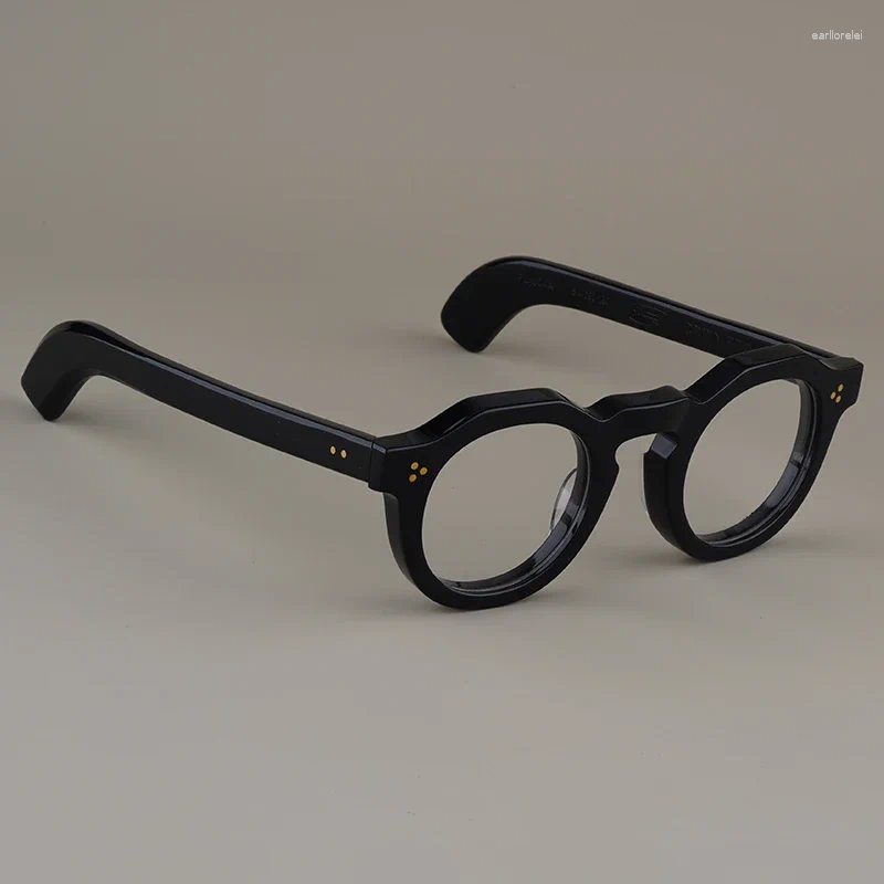 Sunglasses Frames High Quality Vintage Thick Acetate Round Glasses Japanese Handmade Frame For Men Women Brand Retro Fashion Eyeglasses