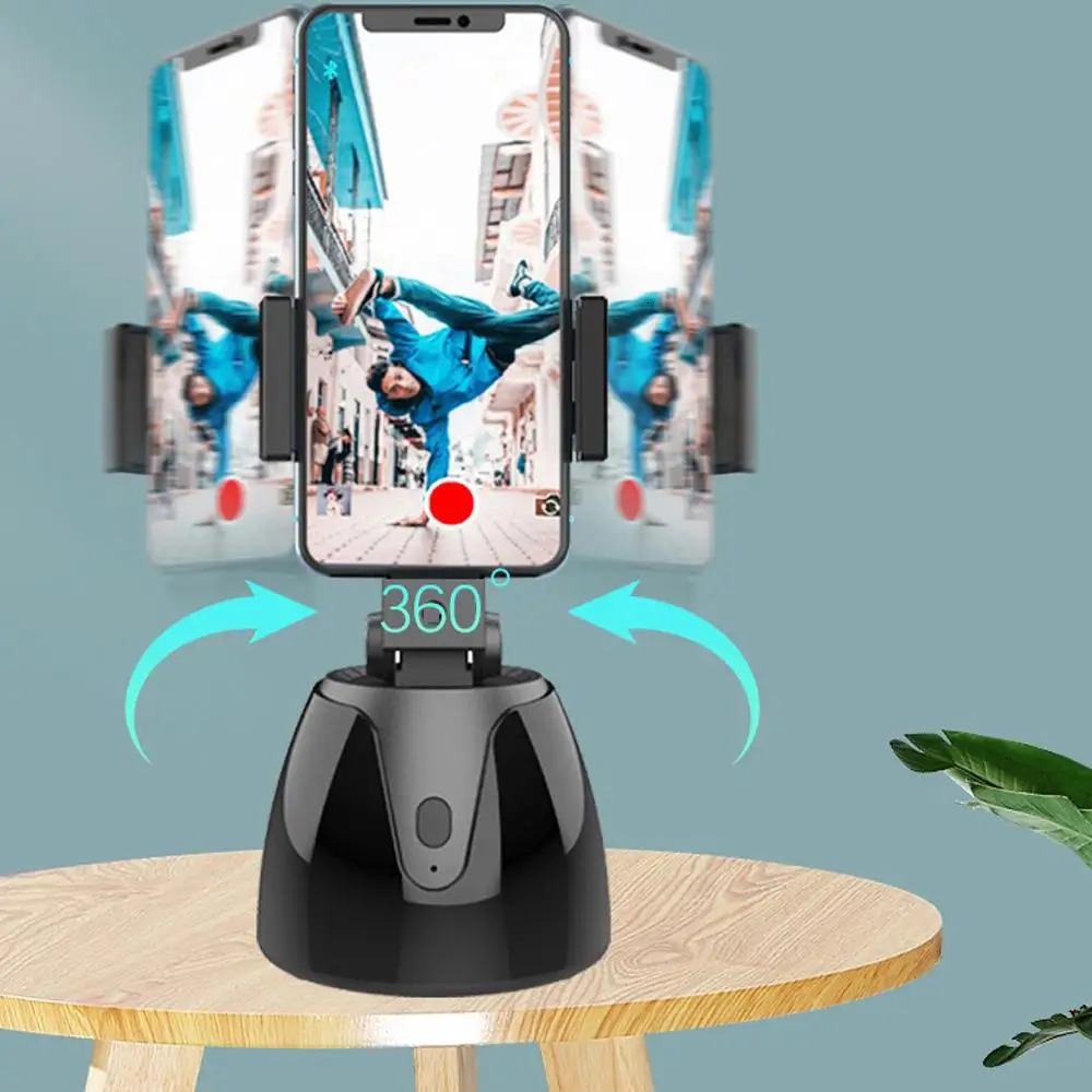 Auto Smart Shooting Selfie Stick 360° Rotation Object Face Tracking Camera Mobile Phone Holder Vlog Tripod for Video Recording 240422