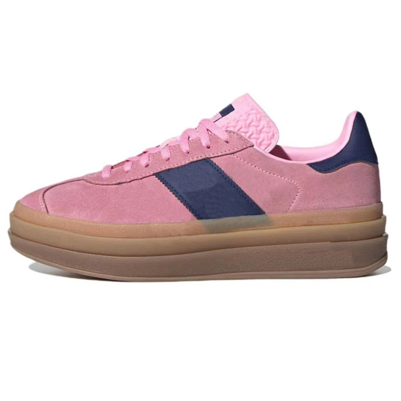 Designer Running Shoes Womens Platform Bold Cream Green Suede Leather Pink Glow Gum White Black Red Blue Yellow Flat Trainers Plate-forme Sneakers siz