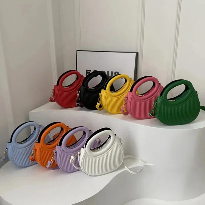 Half Moon Small Shoulder Bag For Women Handbags er Purse Female Tote Elegant Fashion Versatile CrossBody Bags 241126