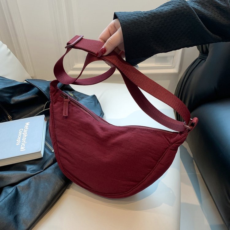 U Home Fitting Room Same Style Shoulder Nylon New Fabric Micro Wrinkled Waterproof Crossbody Yangqi Dumpg Bag