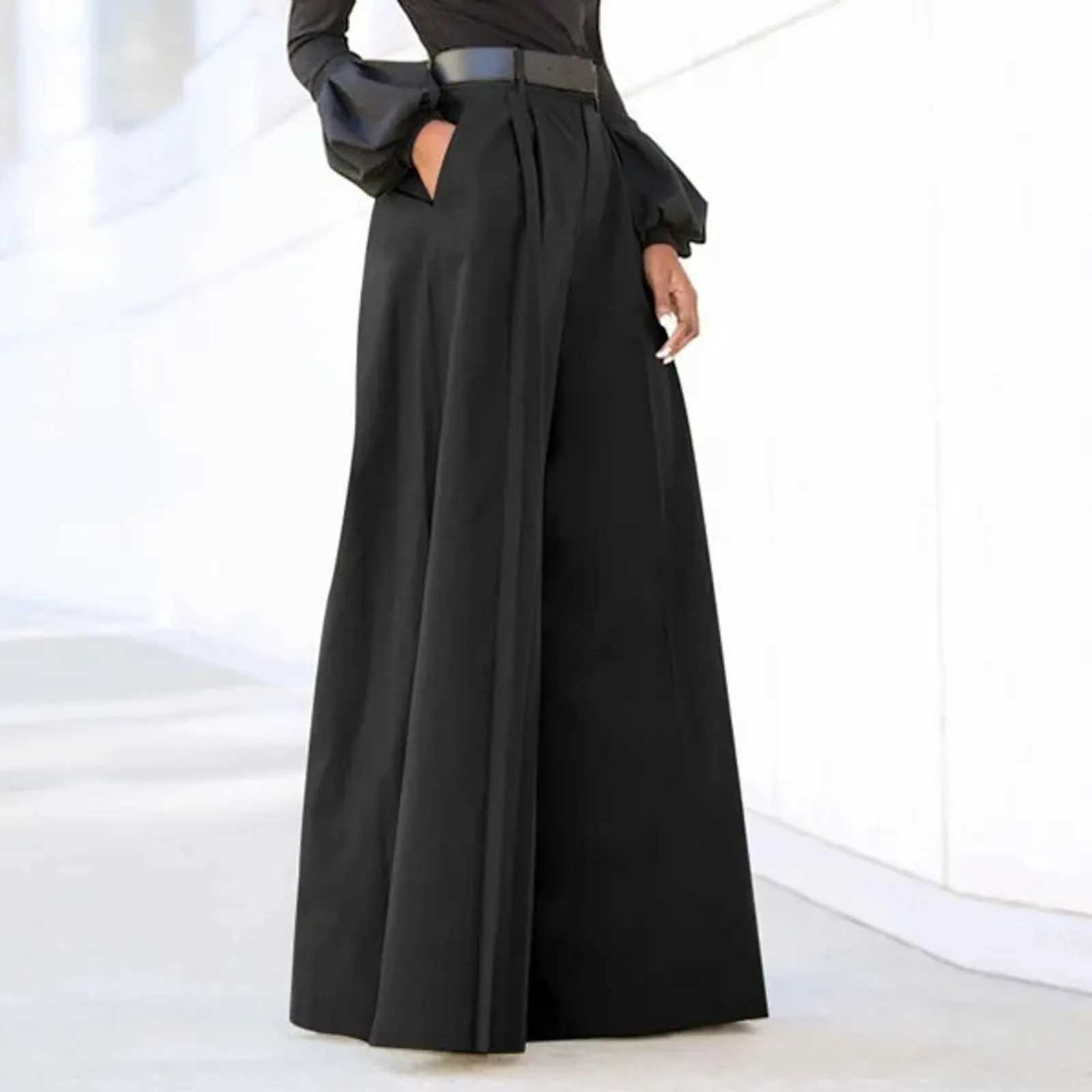 Women's Pants Capris Fashion Elegant Party Pants For Women Palazzo Pants Summer Printed Cropped Cotton Linen Comfy Baggy Trousers With Pockets Y2
