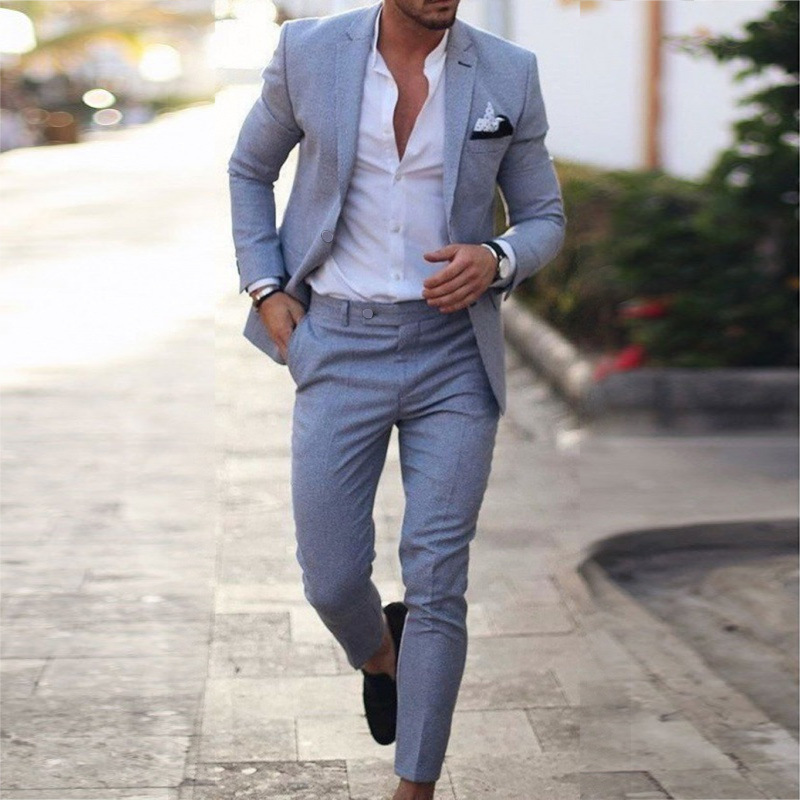 K718 Men's Single Layer Suit Jacket - Autumn Blend
