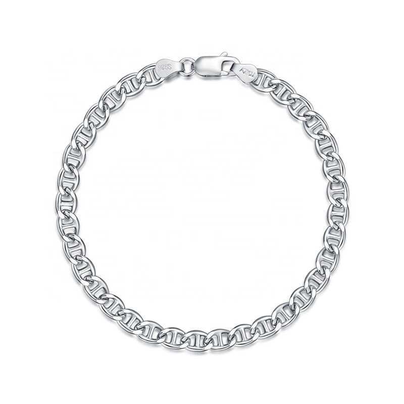 Wholesale Foot Jewelry Custom 925 Sterling Silver Cuban Link Leg Chain Anklets For Women