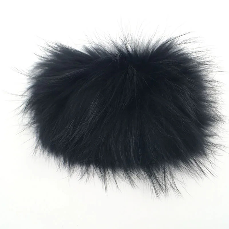 Real Raccoon fur Scarf Women Knitted Winter Warm Natural Fur Scarves Elastic Ladies Neck Warmer Russia Headbands 241122