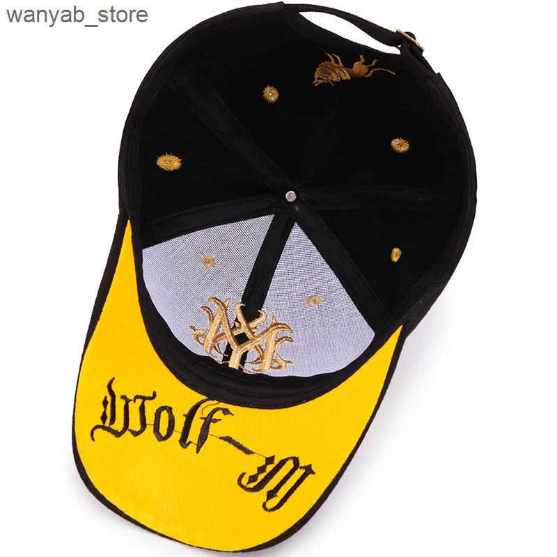 Ball Caps Totem Embroidered Baseball Hat Fashion Mens Baseball Hat Spring/Summer Snap Hip Hop Hat Adjustable Flame Sun Shadow Hat L240910