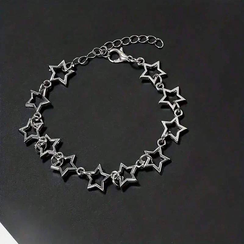 Stars Bracelet Grunge Link Anime Inspired Bangles For Women Charm 241125