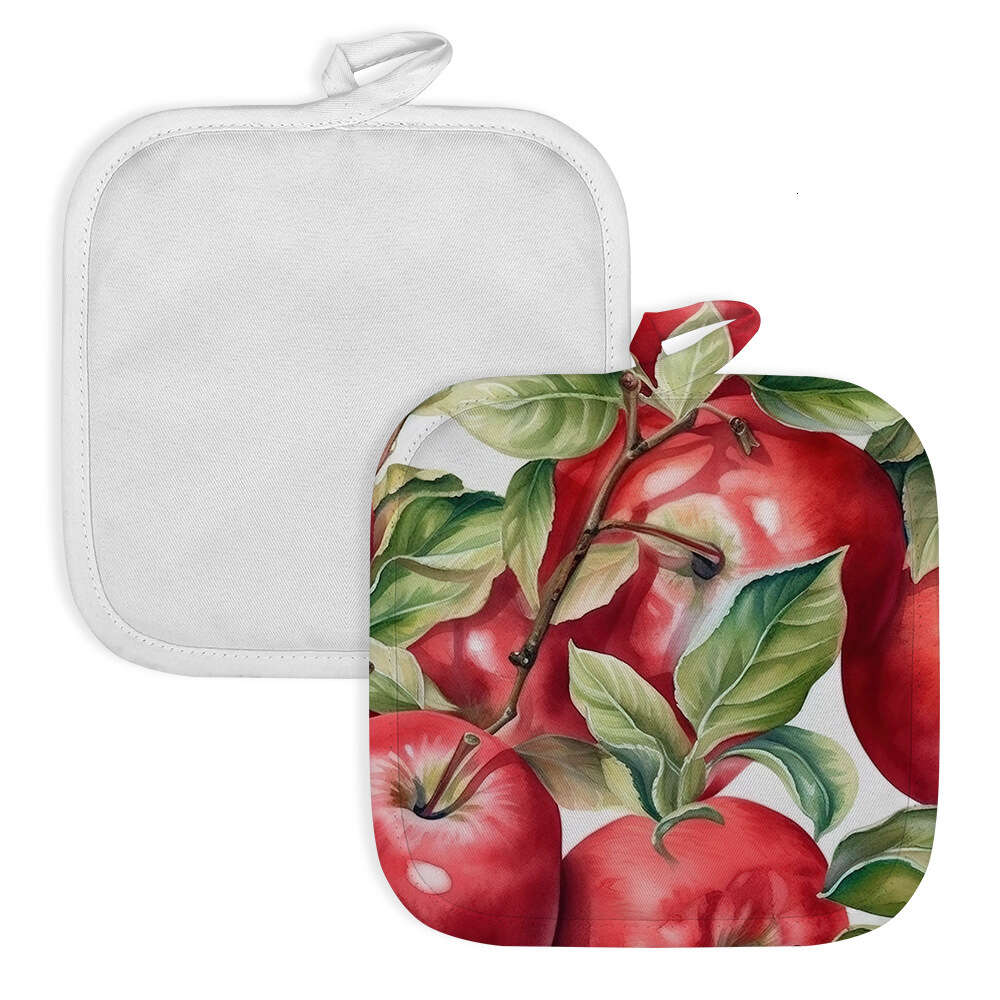 8 inch Linen Sublimation Pot Holder Blank Customized Printing Kitchen Cookware Sublimated Pot Holders