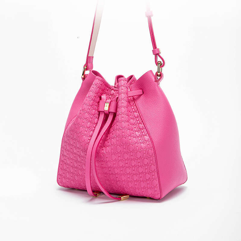 Classic Versatile Style Pure Colour Simple Women's Shoulder Drawstring Opening Design Large Capacity Fashion Crossbody Bag