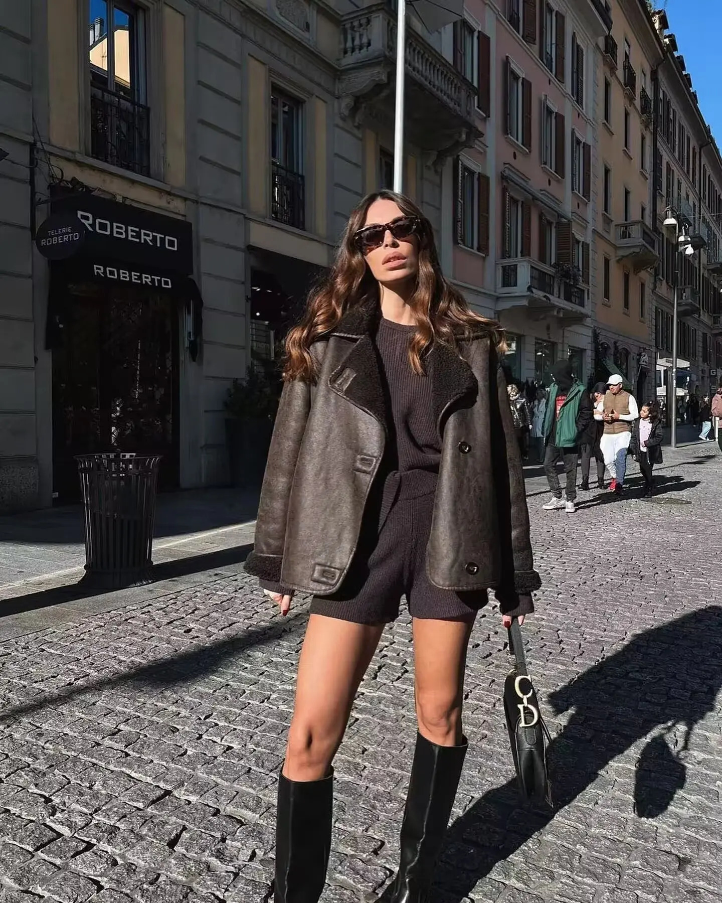 Y2K TRAF Faux Leather Jackets for Women 2024 Autumn Chic Singlebreasted with Pockets Outerwear Ladies Long Sleeve Loose Coat 241129