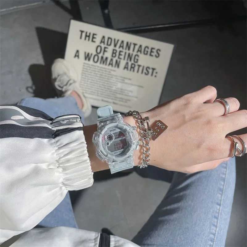 Wens student party teenage high school student glacier white girl high beauty sports Ectonic Reloj Mujer Only M241128