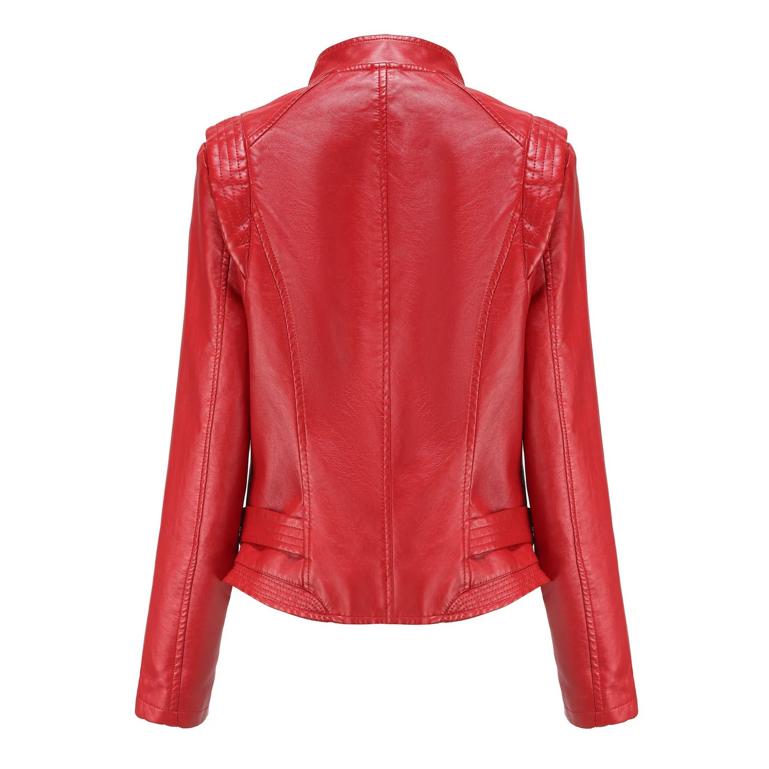 Women Vintage Autumn Soft Faux Leather Jackets Female PU Motorcycle Biker Black Punk Classic High Street Coats 241129