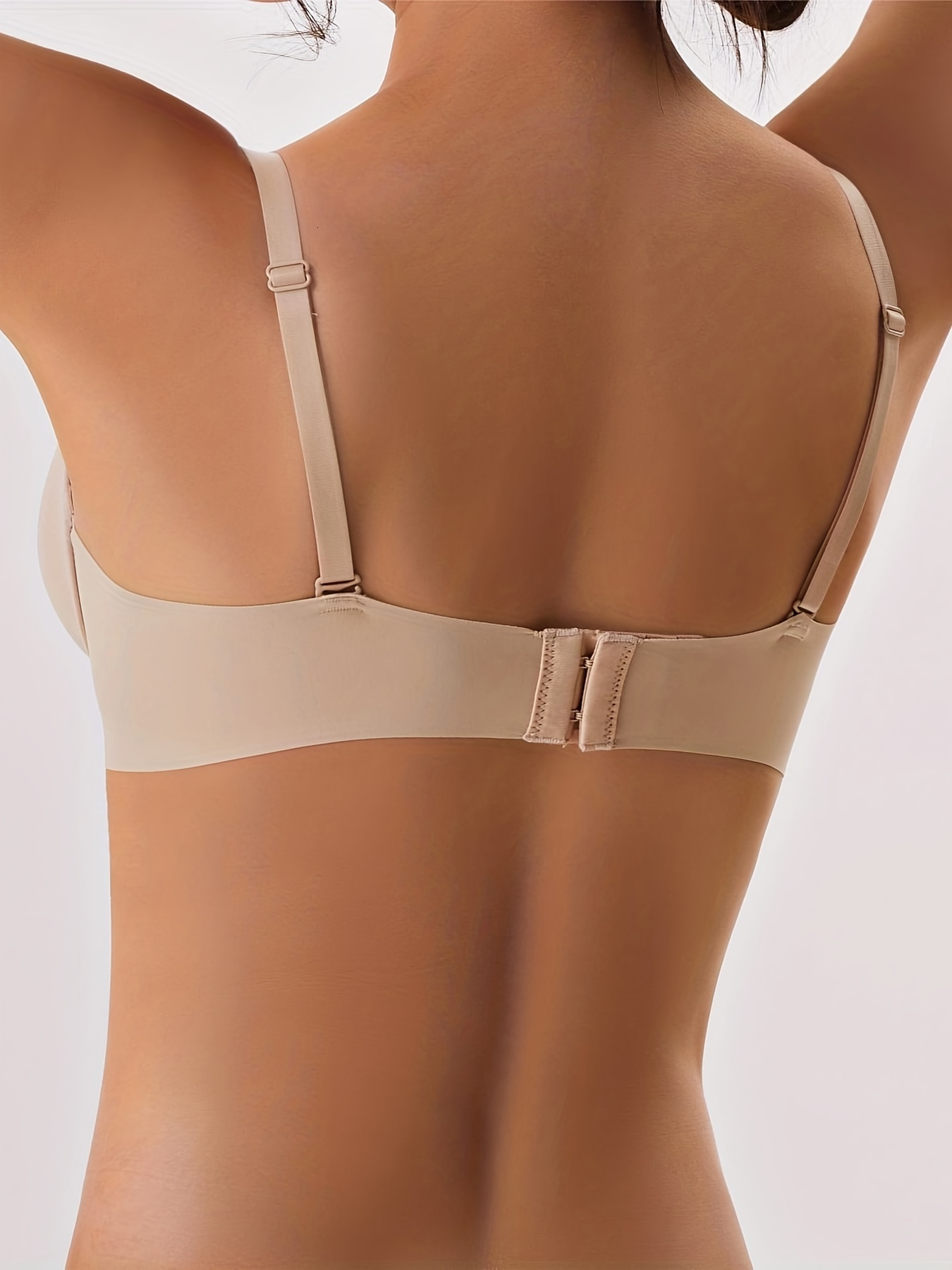 dongdumaoyi Elegant Solid Bralette Underwire Seamless Push Up T-shirt Bra, Women's lingerie & Underwear 1.5