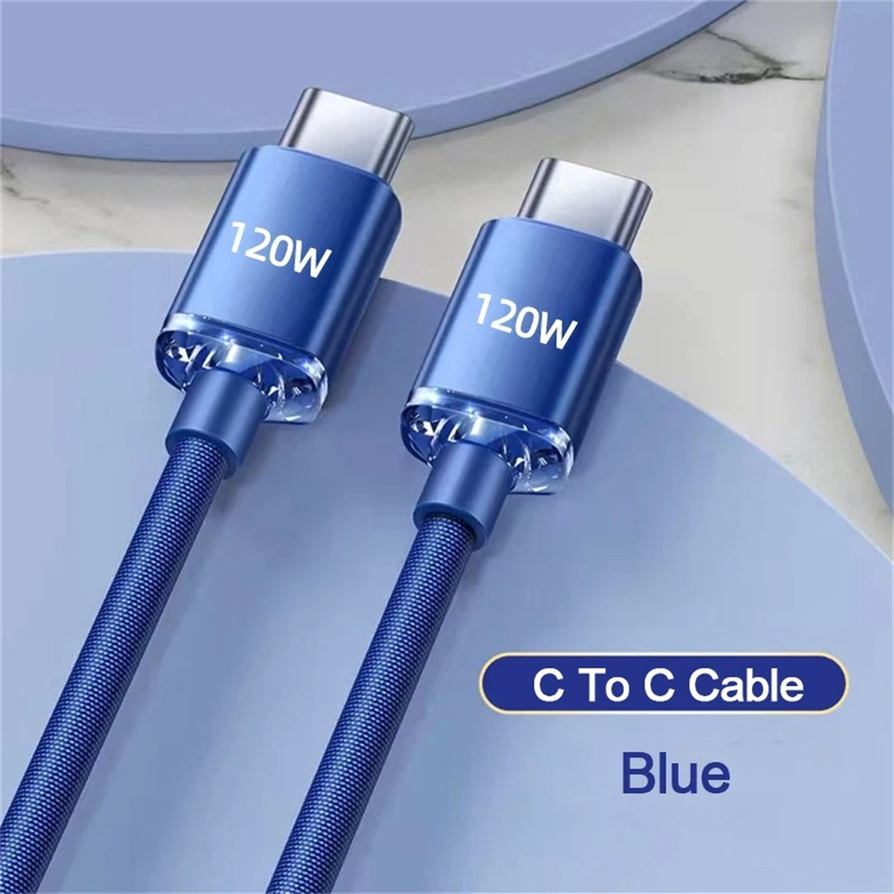 Super Fast Quick Charging 6A 120W USB C to USB-C PD Cable 1m 1.5M 2M Type c Cables For Samsung S10 S20 S23 S24 Htc LG Android phone 15/15promax